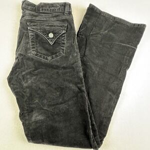 Kut‎ from the Kloth Bootcut Corduroy Jean Womens 8 Black Ankle Length